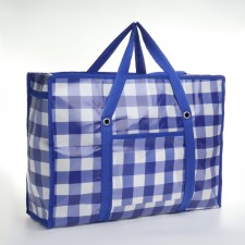 Lightning bag, blue/white color