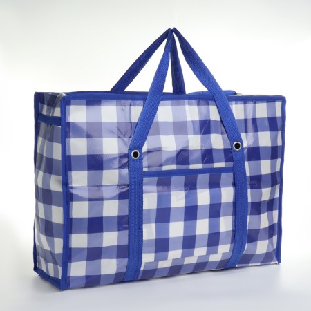 Lightning bag, blue/white color