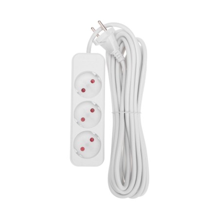 Extension cord Standard 3 Nests, 5m, 2x1.0mm², b/s, white rexant
