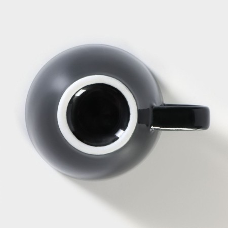Porcelain coffee coffee "Watercolor", 70 ml, black color-3