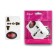 Adapter with a button, in the euro and the Asian fork, s/s, 16a, 230V, 3680W, IP20, white, 26956 4,
