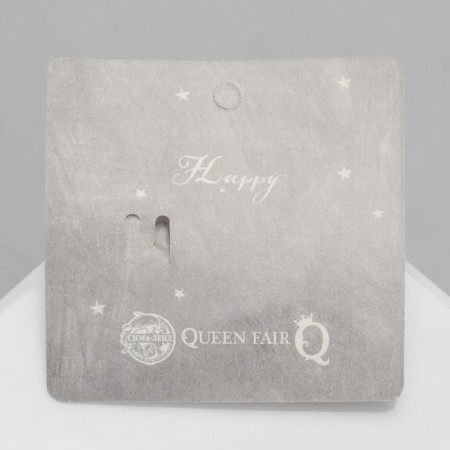 Brooch "Bells", white color in silver-3