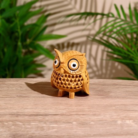 Souvenir "owl" tree Kadam 8x7x6 cm