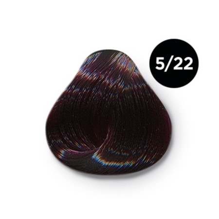 Cream-color hair Permanent Ollin Professional Color, tone 5/22 Light brown-haired purple, 100 ml-1