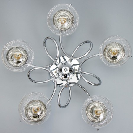Snanny chandelier 5he27 40W silver 60x60x28 cm Bayerlux-6