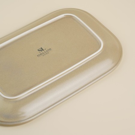 Porcelain SL Home "Sandy Breeze", 24.5 × 16.5 cm, beige color-3