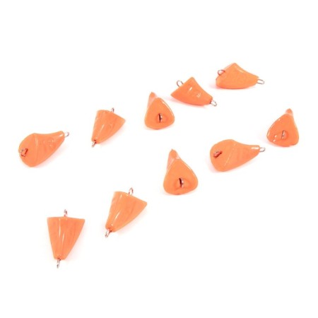 Cargo of a bullet-exentric painted pissy Yaman 10 pcs., 18 g, orange-3