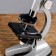 Microscope with a projector, a multiplicity of an increase in 50-1200x, with backlight,