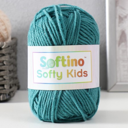 Yarn 100% acrylic "Softy Kids" 90m ± 5m 50 g Color 60 viridian