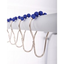 Rings for the rod set 12 pcs, with blue balls