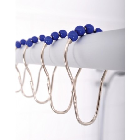 Rings for the rod set 12 pcs, with blue balls