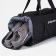 Road bag with a zipper, shoes, external pocket, long belt, black color