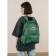 Backpack School Textile Lucky Moment, with pocket, 29x12x40, green color