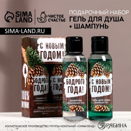 Gift set of "Wealth and Success", shower gel and hair shampoo, 2x100