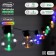 Garland “thread” 2.7 m with nozzles “balls”, IP44, dark thread, 10 LED, glow of multi, 8 modes, solar battery