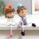 Souvenir Polystone "Baby/Baby with long legs" set 2 pcs 20.5x6x7 cm