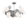 Freya Fr5165PL-10S SATELLITE, 800x800x380 mm, E27, 10x60W, Silver Color