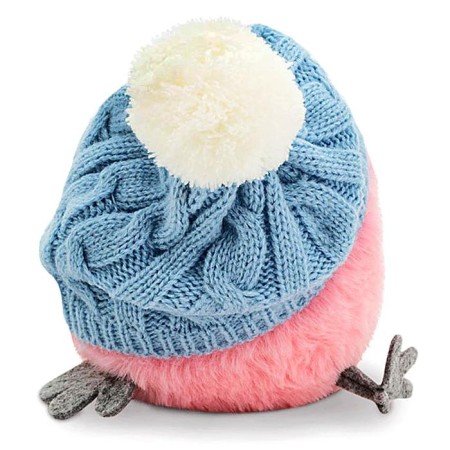 Soft toy "someone in a hat with pompons", 13 cm, color mix-3