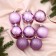 Set of balls plastic D-5 cm, 8 pcs "Classic shine Assorted" Lilac