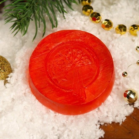 Soap souvenir "New Year's mulled wine", organic, 20 g-1