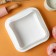 Form for mousse desserts and baking konfinetta "quadro", silicone, 18.5 × 5 cm, white color