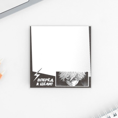 Block with torn sheets of 50 sheets. 7.5 x 7.5 cm "Anime, comic"-2