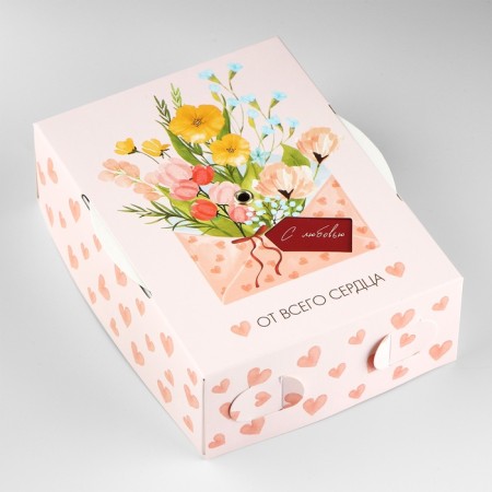 Folding box "with all my heart", 16 x 12 x 5 cm-1