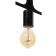 Bayerlux lamp "Figure 4" E27 40W black 35x22 cm