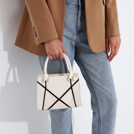 Bag Female Tout with zipper, white color-7