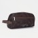 Lightning cosmetic bag, external pocket, brown color