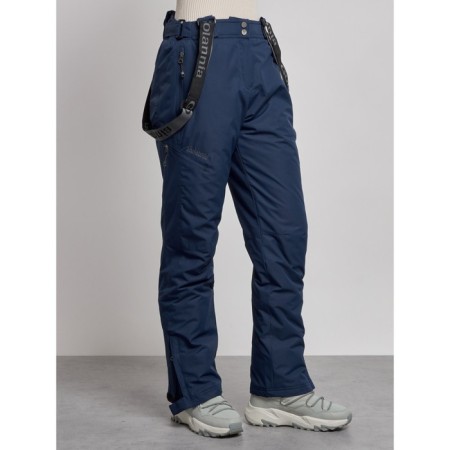 Semi-combinezone ski insulated female winter, size 48, dark blue color-6