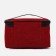 Cosmetic bag with a lightning, with a lining, burgundy color