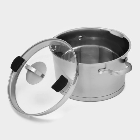 Stainless steel pan Magistro Hitech Steel, 5.2 l, d = 24 cm, h = 14.5 cm, induction-2