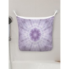 Organizer in a bath on suction cups “Violet patterns”, for storing toys and trifles, size 33x39 cm