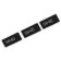 Textile strip "58-60", 5 x 1.1 cm, black color