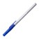 Ballpack handle BIC Round STIC EXACT, node 0.7 mm, thin letter, rubber emphasis, blue, disposable, gray housing