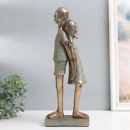 Polystone souvenir "Children - Trust" under bronze 14.5x7.5x38 cm-4