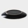 Board ceramic dining shade "Vanilla", d = 27 cm, black color