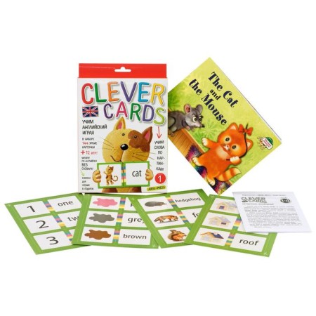 Learning English playing. Level 1. (Set of cards+book)-3