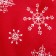 Siddle on the chair "White Snowflakes" 42x42x5 cm, 100% cotton, 164 g/m2