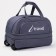 Road bag on wheels, lightning department with an increase, external pocket, gray color