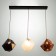 Bayerlux lamp "Christie" 3xg9 black 78x20x20-100 cm