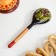 Spoon half -batch with painting, 19 × 6 cm, mix