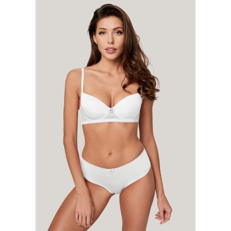 Women's bra -braid, size 80d, white color-1