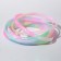Silicone bracelet "reflective" joy, set of 10 pcs., Mix color, 6 cm