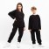 Kidsa (sweatshirt, trousers) minku color black, height 152 cm