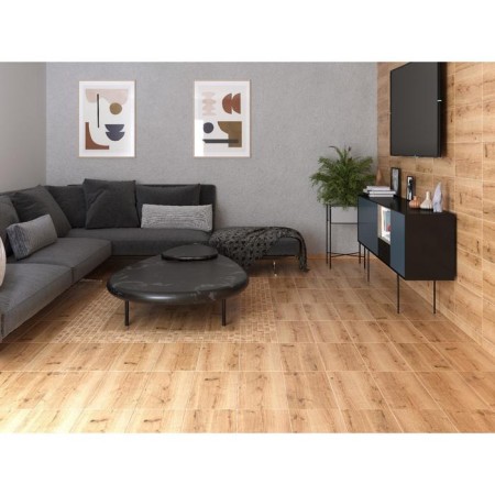 Floor mosaic tile Woodhouse brown 30x30 cm-1