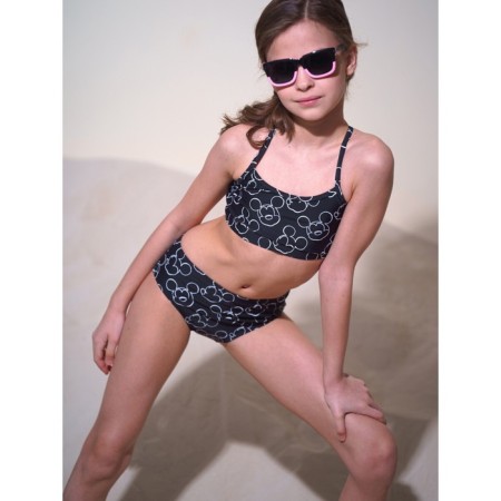 Knitted bathing suit for a girl, height 146 cm-1