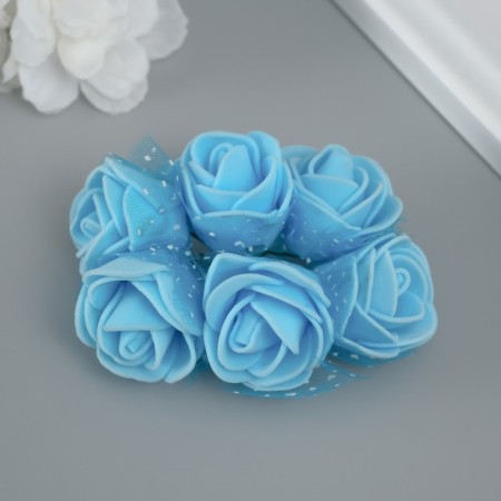 Decorative flower for the creativity "Rose" Blue