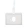 Badge-carman horizontal, (external 1100 x 74 mm), internal 90 x 54 mm, light gray, with a tape stiff-circo